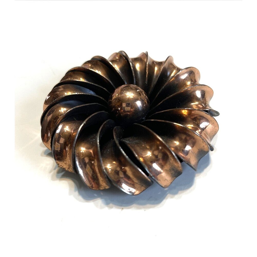 Vintage Copper Flower Pendant